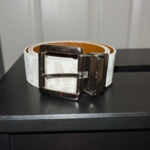 Reversible Michael Kors White Logo Belt